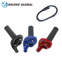 ALCON Twist Throttle Handle Grip &amp; Cable สำหรับ A Dirt Quad Pit Bike