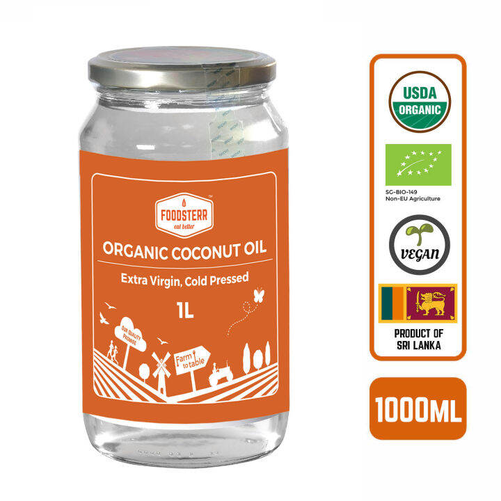 Organic Coconut Oil Extra Virgin Cold Pressed 1l Lazada Singapore