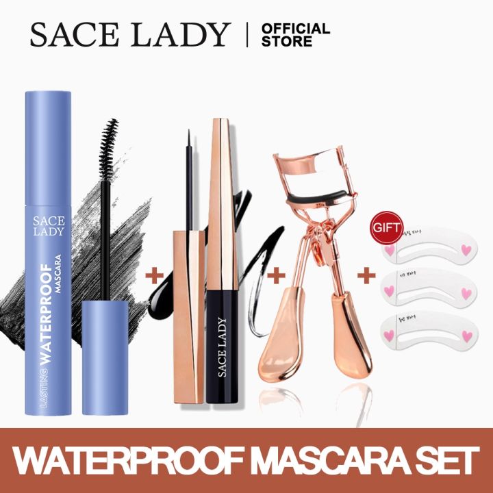 Special Offer Sace Lady Long Lasting Eyeliner Waterproof Volume Mascara Makeup Set Lazada Ph 