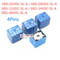 10ชิ้นรีเลย์ไฟฟ้า SRD-05VDC-SL-A SRD-09VDC-SL-A SRD-12VDC-SL-A SRD-48VDC-SL-A SRD-24VDC-SL-A 4พิน10A 5V 9V 12V 24V 48V ของแท้