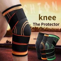 1Pcs Sports Knee Pads Men Pressurized Elastic Knee Pads Support Fitness Gear Basketball Volleyball Gym Sport Brace Protector