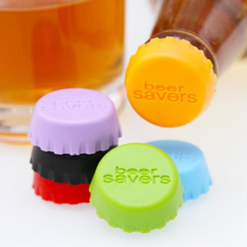 Reusable Silicone Wine Beer Top Bottle Caps Stopper Drink Savers Sealer Best VvV 