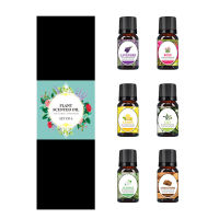 【CW】6 Bottles 10ml Essential Oil Set 100 Pure Nature For Aroma Diffuser Lavender Rose Lemon Lily Jasmine Sandalwood