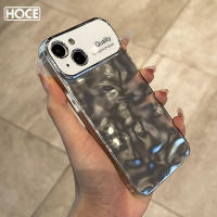 HOCE เคสโทรศัพท์หยักแบบด้านสุดหรูสำหรับ iPhone 15 14 13 12 11 Pro Max 14 15Plus ฝาครอบเคสกันกระแทกมือถือป้องกันกล้องแบบระลอก