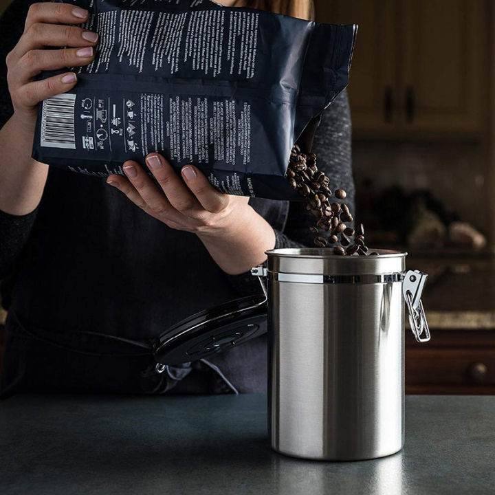 leeseph-airtight-coffee-container-สแตนเลส-co2-valve-storage-canister-with-scoop-ช่วยให้กาแฟของคุณมีรสชาติสด
