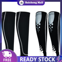 【?Baic?】Unisex Sports Leg Protection Breathable Pressure Sleeve Running Football Basketball Warm Knee Socks