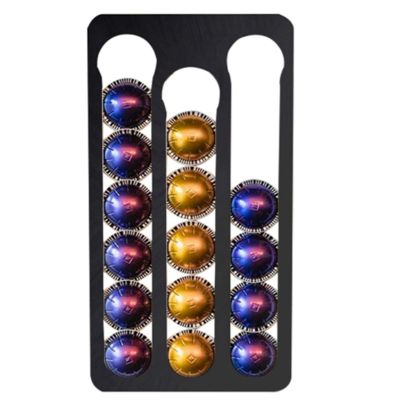 Coffee Pod Holder for Nespresso Vertuo Capsules,Wall-Mounted Storage Rack for Coffee Capsules,Capacity:17