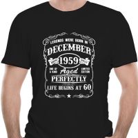 100  Cotton Comfortable Fit Men tshirts Born In December 1959 60Th Ideas Spring Funny Interesting Tee for Men 3E4N