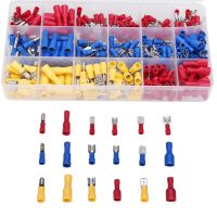 280pcs Cable Lugs Assortment Kit Wire Flat Female and Male Insulated Electric Wire Cable Connectors Crimp Terminals Set Kit