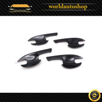 เบ้าปีกรองมือเปิด 4ประตู เครฟล่าดำ ใส่ Mazda3 4dr 5dr 2014 - 2019 Mazda  Aftermarket Parts Mazda3 Sedan Hatchback ประตู ปี2014 - 2019 มีบริการเก็บเงินปลายทาง