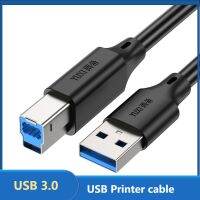 USB USB สาย USB เครื่องพิมพ์3.0ตัวผู้เป็นตัวสายเคเบิลตัวผู้บีสำหรับเคส Hdd Canon Epson HP Zjiang Lab Printer ความเร็วสูงขั้วต่อสี่เหลี่ยมสาย