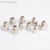 M8 M10 M12 M14 M16 Metric 1/8 quot; 1/4 quot; 3/8 quot; 1/2 quot; BSP Female to Male Thread Brass Nickel Plated Pipe Fitting Reducing Connector