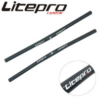 Litepro คาร์บอน MTB แฮนด์จักรยานจักรยานพับได้,บาร์จับแนวนอน25.4*580มม. บาร์ทรงตรง Brompton