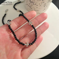 MIAOYA Fashion Jewelry Shop สร้อยคอดีไซน์ไขว้สำหรับสุภาพสตรีเครื่องประดับลูกปัด Y2K ของขวัญปีใหม่