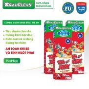 Combo 3 kem đánh răng trẻ em Oral Clean Tom&Jerry Mild Mint 75ml tuýp