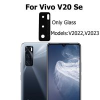 กระจกกล้องถ่ายรูปด้านหลังสำหรับ Vivo V20 Se ของแท้ทดแทนพร้อมกาวสติกเกอร์ตัวปกป้องกล้องถ่ายรูปชิ้นส่วนซ่อมแซม