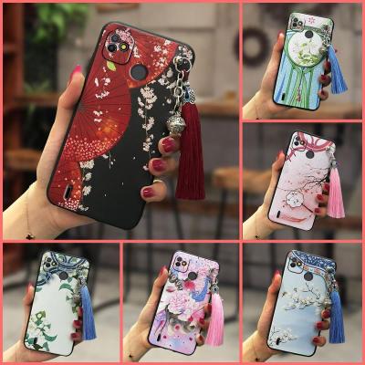 New Arrival cute Phone Case For Tecno POP5 New Silicone Anti-knock cartoon armor case Soft Durable tassel Chinese Style