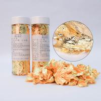 【Modern housewives】2G Gold Leaf Schabin Flakes Gold ตกแต่งจาน Chef Art เค้กตกแต่งเครื่องมือช็อคโกแลต Candy Decorator แม่พิมพ์อาหาร Decoratin