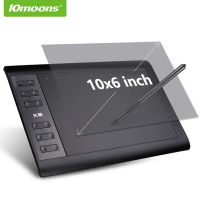 10moons 10x6 Inch Graphic Drawing Tablet 8192 Levels Digital Tablet No need charge Pen