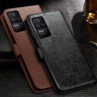 [Woo Fashion Case] สำหรับ Xiaomi Poco F4 5G เคสขาตั้งฝาปิดแบบแม่เหล็กหนัง Little Poko Poxo F 4 PocoF4 NFC 22021211RG 6.67 Quot; กระเป๋าสตางค์ Coque