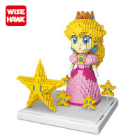 1484pcs 2508 Mini Block Anime King Bowser Model Princess Peach Building Bricks Kids Toys Yoshi Auction Figures for Children Gift