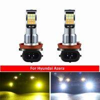 2PC H11 H8 Car LED Bulb Driving Dual Color Fog Light For Hyundai Azera 2009 2010 2011 2015 Grand SanteFe 2013 Tuscani Veracruz