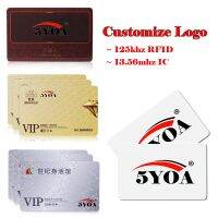 Customize Logo Design Printing Arbitrary Pattern VIP Print RFID ID 125khz EM4100 Card 13.56mhz IC Card MF S50 Proximity Smart