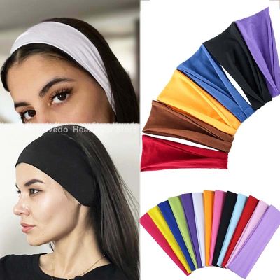 【YF】 Elastic Sports Yoga Hair Band Headband Fashion Turban Makeup Hoop Running Fitness Scarf Unisex Headwrap Accessories