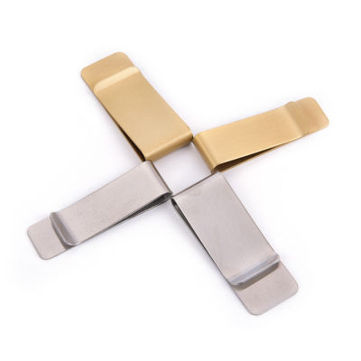 1PCS Stainless Steel Money Clip Wallet Purse for Pocket Metal Money Holder 2Sizes Money Clip Cash Clamp Holder Portable Brass