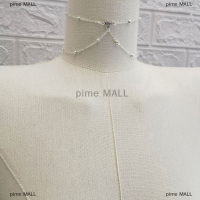 pime MALL เครื่องประดับโซ่หน้าอกโลหะสำหรับผู้หญิงสไตล์เซ็กซี่กลวงบิกินี่ผู้หญิงเครื่องประดับแฟชั่น