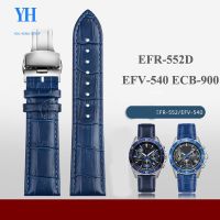 20 มม.22 มม.หนังนาฬิกาอุปกรณ์เสริมสำหรับนาฬิกา Casio EFR-552D EFB-670 EFV-540 ECB-900 นาฬิกาสายคล้องคอสร้อยข้อมือ