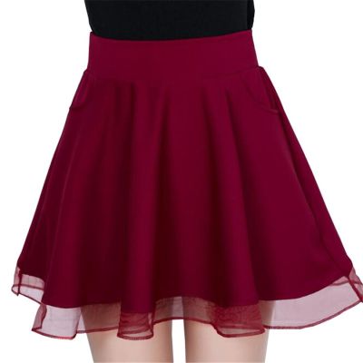 ‘；’ ALSOTO Summer Women Skirt  A-Line High Waist Skirts For Ladies Black Pleated Tutu Mini Black Anti Emptied School Skirt