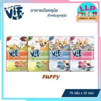 Felina Canino Vif เฟลินา คานิโน วิฟ อาหารสุนัขเปียกสำหรับสุนัขอายุ1ปีขึ้นไป ขนาด 75กรัม*12ซอง