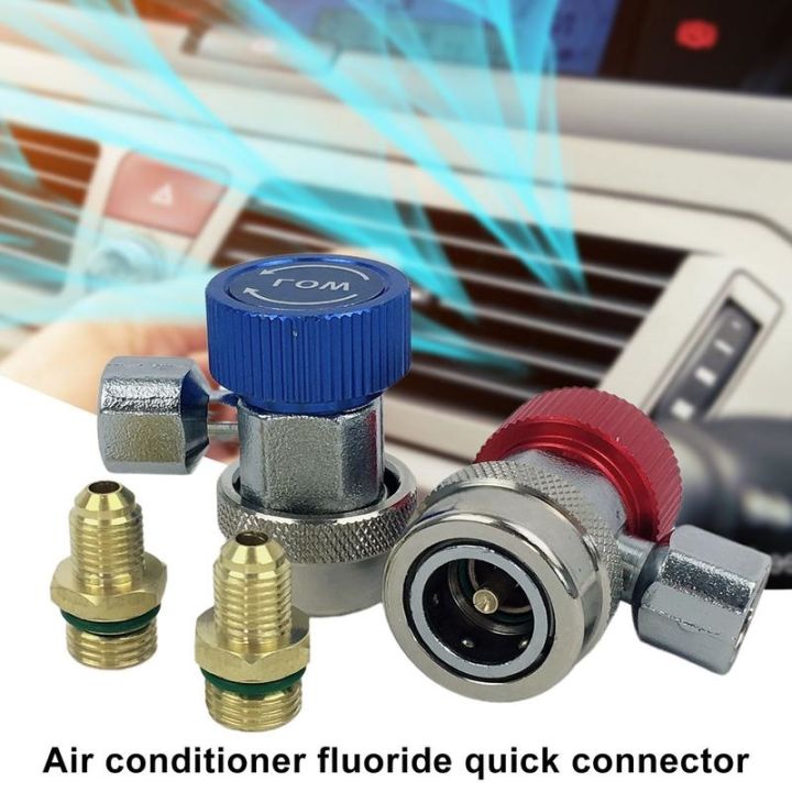 hot-134a-fittings-1-4-flares-adjustable-car-air-conditioner-r134a-hoses-and-low-pressure-connectors