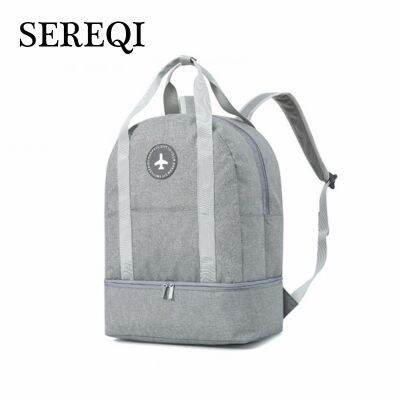 【CW】 SEREQI Leisure Dry And Wet Separation  Fashion function BackpackShoes Are Stored Separately