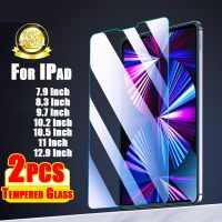 [HOT DOLXIOWEOH 539] 2Pcs กระจกนิรภัยสำหรับ Apple IPhone IPad Pro 11 12.9นิ้ว IPad 10.2 9.7 10.5 Air 5 4 3 2แท็บเล็ตปกป้องหน้าจอ Mini 6 5 Air6