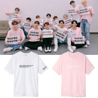 【New】เสื้อยืดผ้าฝ้ายCOTTON Kpop SEVENTEEN FM เสื้อยืดคอนเสิร์ตผู้หญิง Tops เสื้อยืดคอกลมลำลองผู้ชาย UnisexS-5XL