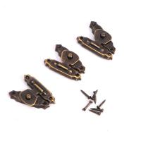 XHLXH Gift Box Antique Bronze Lid Support Accessories for Jewelry Wooden Box Office with Screws Locks Buckle Hinge Hinges Hardware Hasp Locks