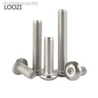 10/50pcs M2 M2.5 M3 M4 M5 M6 304 Stainless Steel ISO7380 Hexagon Round Hex Socket Button Head Allen Machine Furniture Bolt Screw