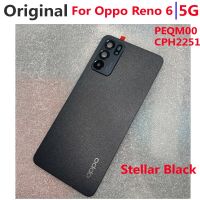 【❖New Hot❖】 jiejiu65879742 6.43Quot; ฝาหลังปลอกหุ้มสำหรับ Oppo Reno 6 5G เคส Peqm00 Reno6 Cph2251หลังฝาปิดเลนส์สำรอง