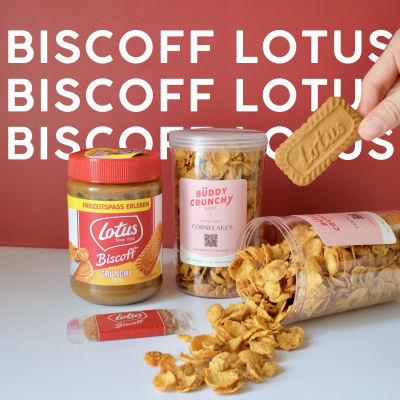 Lotus Biscoff Cornflakes โลตัส บิสคอฟ บิสกิต คอนเฟรค | Buddycrunchy.bake