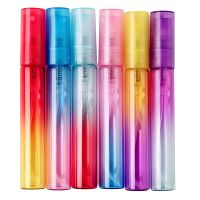 6pcs/pack 4ML 8ML Colorful Glass Perfume Bottle Thin Glass Water Spray Bottle Vials Empty Cosmetic Containers For Travel