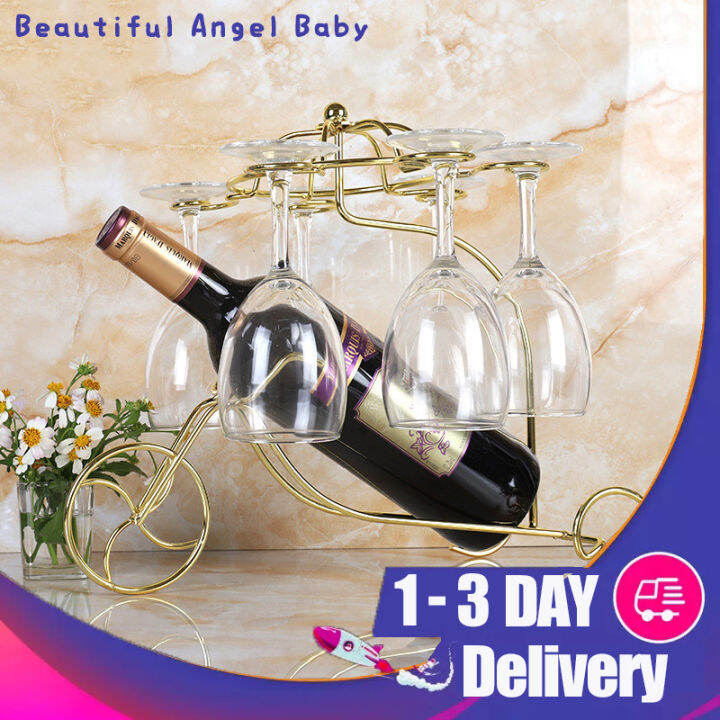 Red Wine Bottle Holder Creative Wine Bottle Rack Organizer Hanging