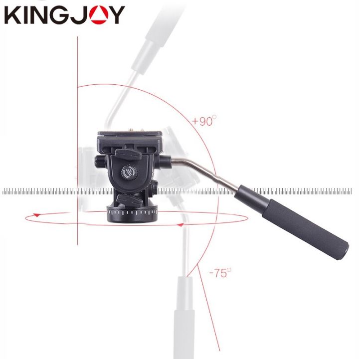 kingjoy-ขาตั้ง-vt-1500สามขาแบบทางการสำหรับกล้องวีดีโอขาตั้งกล้องมืออาชีพสำหรับทุกรุ่นที่ถือ-dslr-ดิจิตอล-slr-มือถือมีความยืดหยุ่น