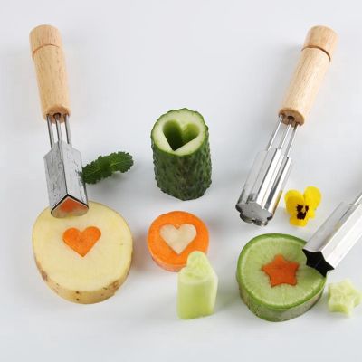 Multifunctional Heart Star Flower Shape Baking Biscuit DIY Molds Chocolate Fruits Vegetables Cutter Kitchen Tool