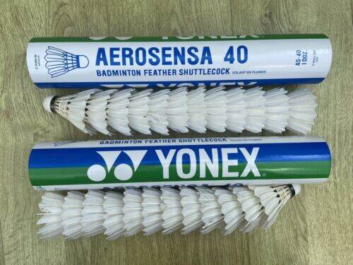 Yonex Aerosensa 40 Feather Shuttlecock For Badminton 12 Pcs. Per Tubes ...