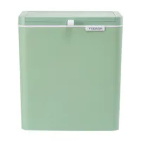 FEIDASH Kitchen Trash Can with Lid, Compost Bin Indoor Kitchen Sealed, Hanging Trash Can for Under Sink or Cabinet Door