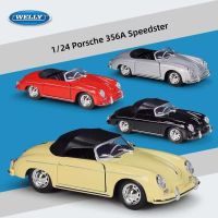 ✢℗✉ jiozpdn055186 WELLY-Porsche 356A carro brinquedo para crianças modelo de carro Diecast Metal Veículos Simulação Collectibles presente aniversário 1:24