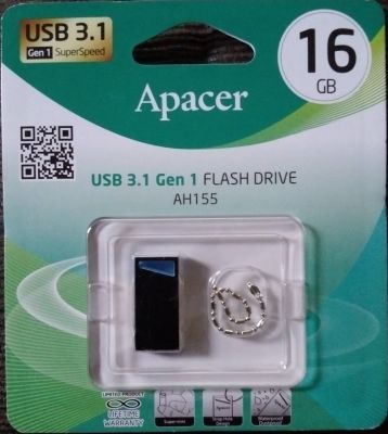 Flsh Drive แฟลชไดร์ฟ 16GB Apacer AH155 USB 3.1 Gen 1