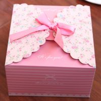 5pcs Wedding Candy Box Jewelry Gift Case Pouch Favor Sweets Chocolates Box Turquoise Square Box with Silk Ribbon